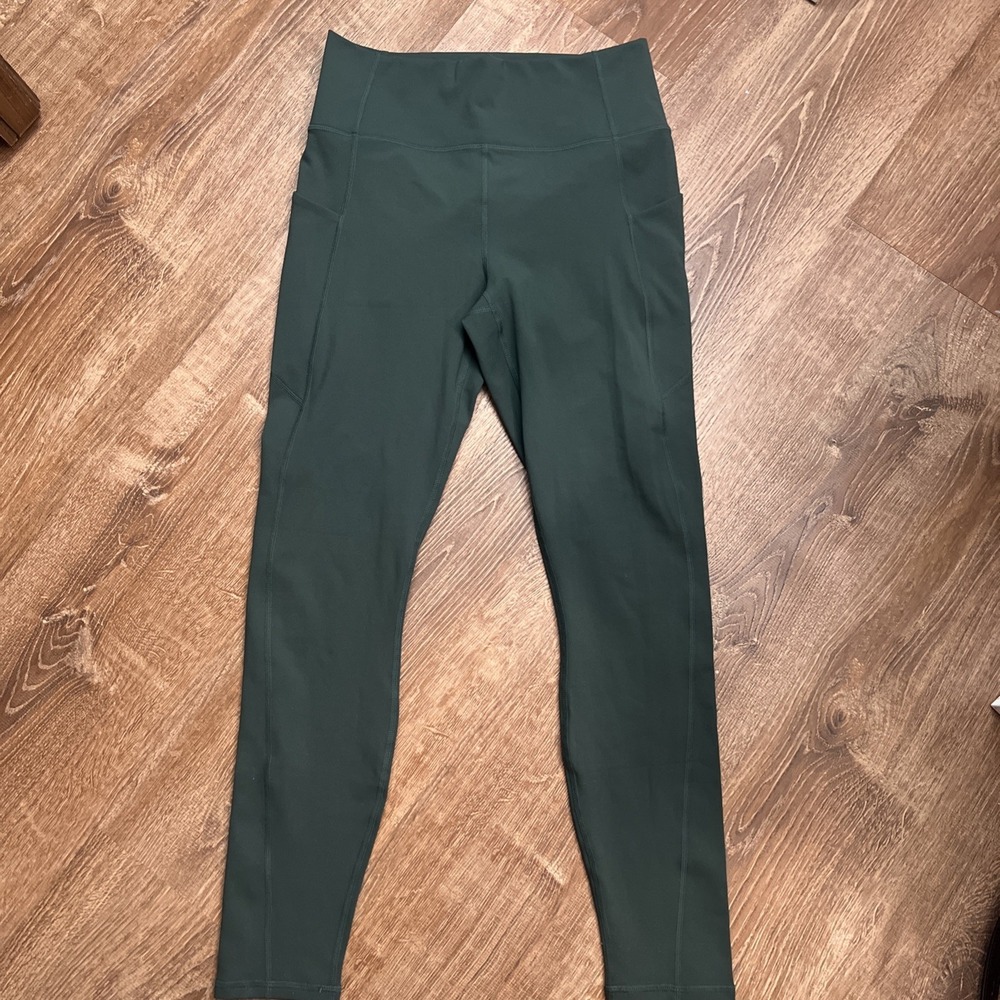 PURE LUXE by FABLETICS SPORT activewear green leggings M orig NWOT